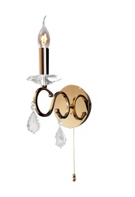 Torino French Gold Crystal Wall Lights Diyas Armed Wall Lights Torino French Gold Crystal Wall Lights Diyas Armed Wall Lights